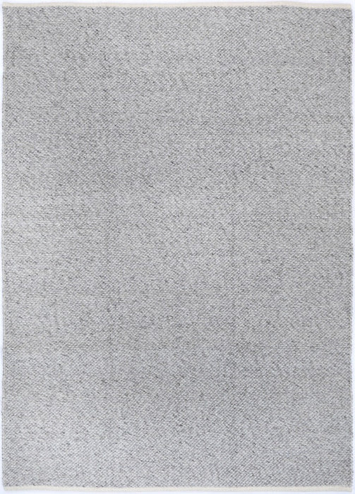 Japandi Contemporary Grey Wool Rug
