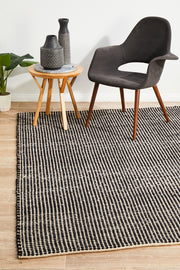 Skandinavian Wool Black Rug