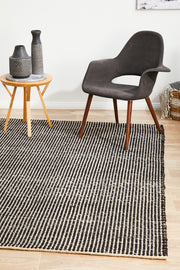 Skandinavian Wool Black Rug