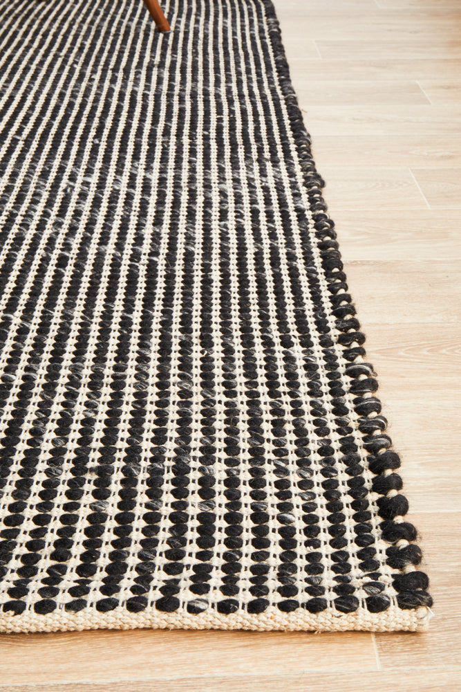 Skandinavian Wool Black Rug
