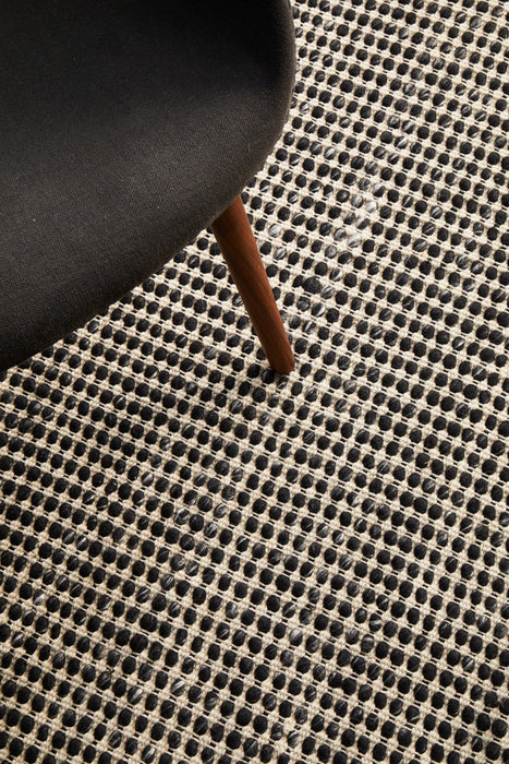 Skandinavian Wool Black Rug