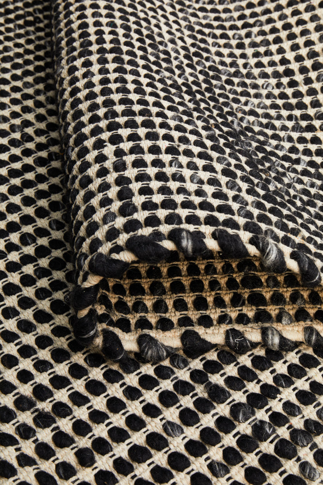 Skandinavian Wool Black Rug