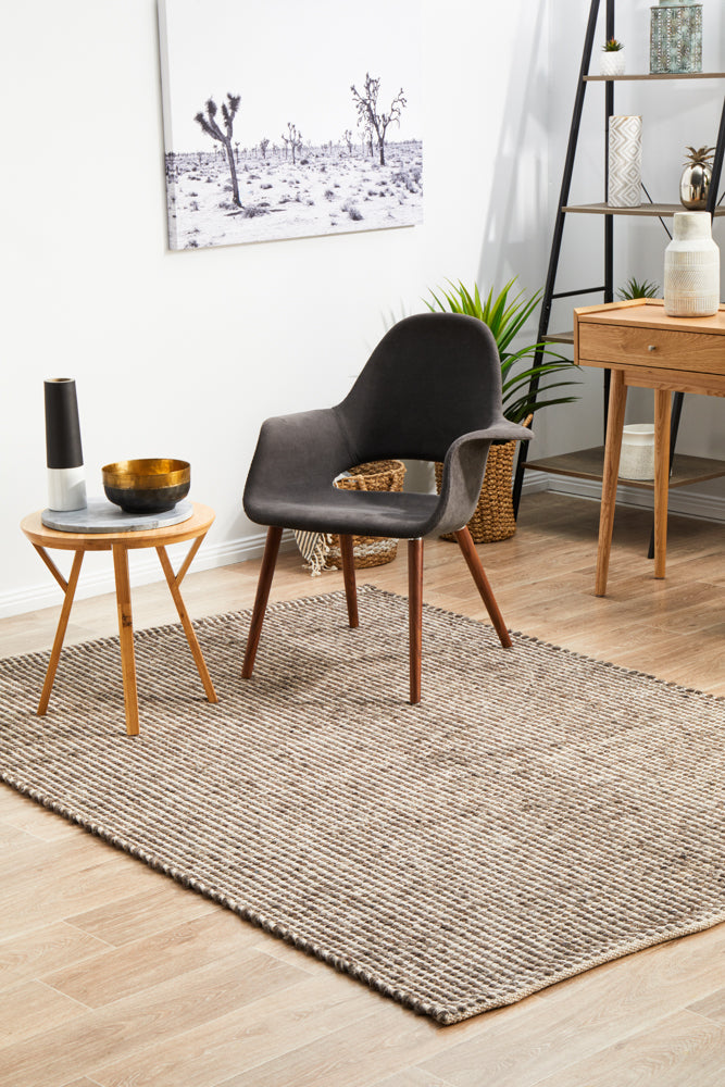 Skandinavian Wool Brown Rug