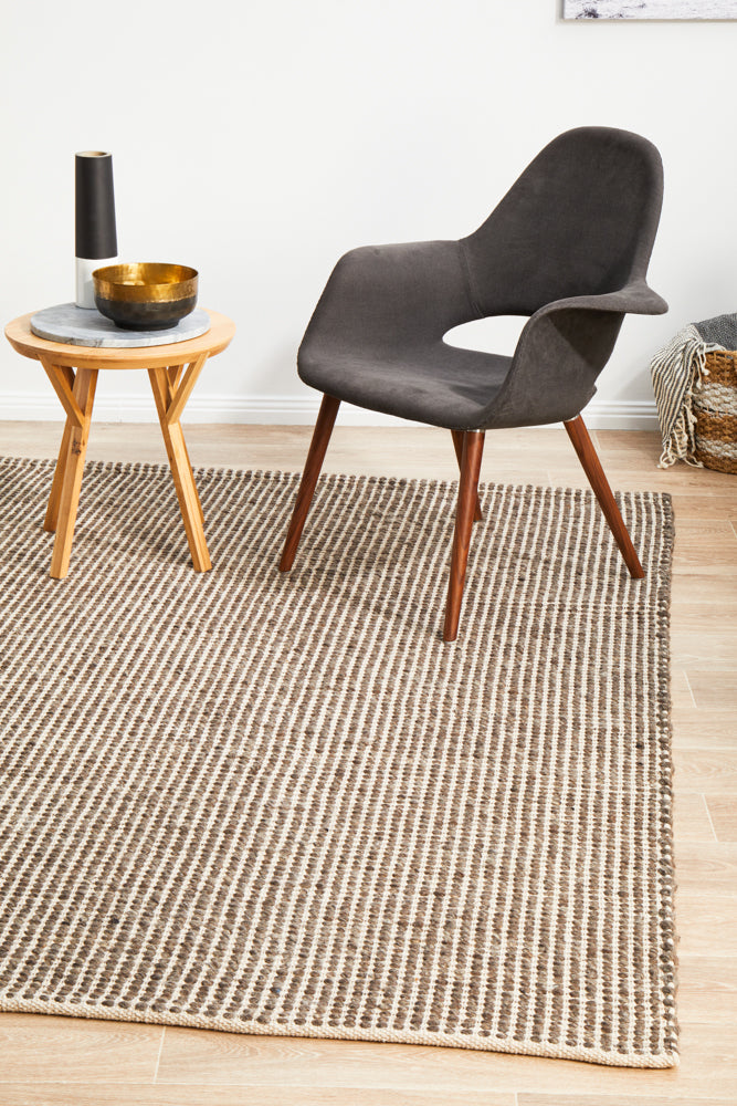 Skandinavian Wool Brown Rug