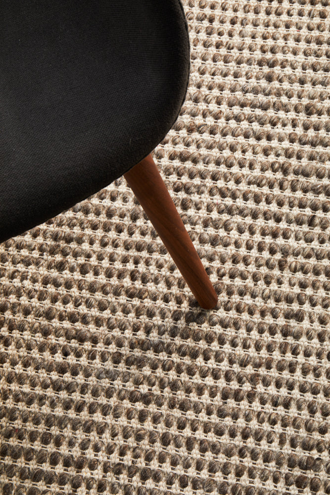 Skandinavian Wool Brown Rug