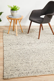 Skandinavian wool Grey Rug