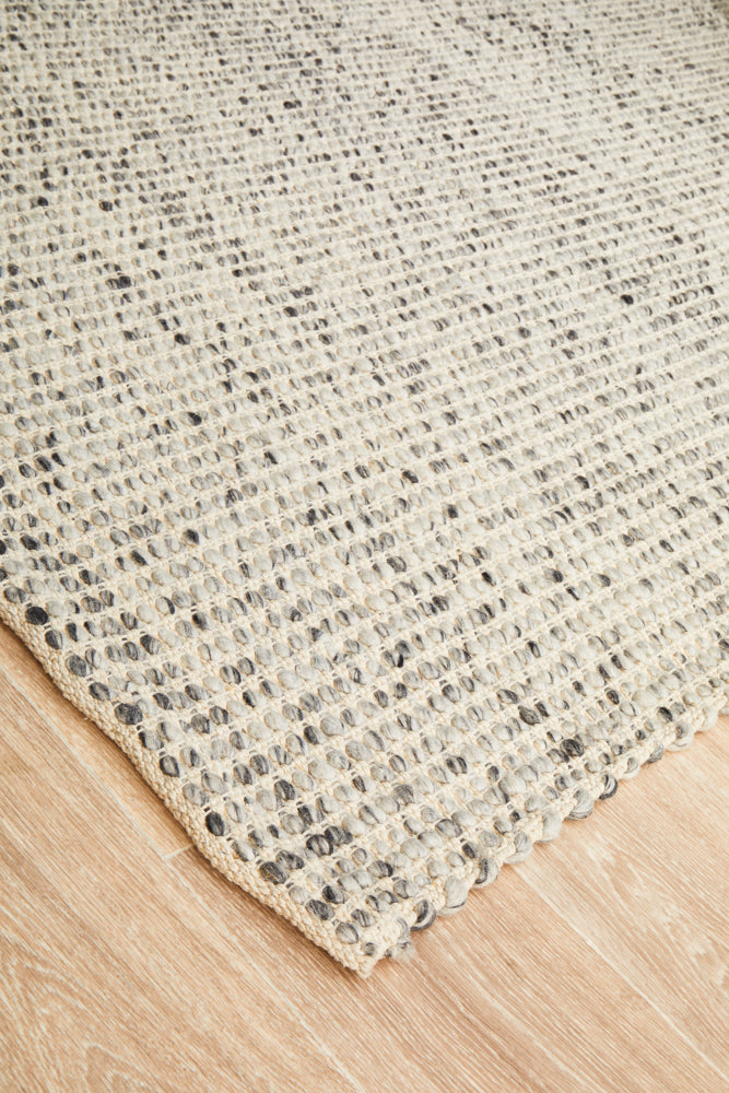 Skandinavian wool Grey Rug