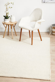 Skandinavian Wool White Rug