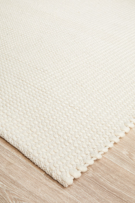 Skandinavian Wool White Rug