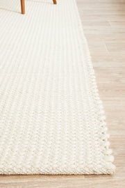 Skandinavian Wool White Rug