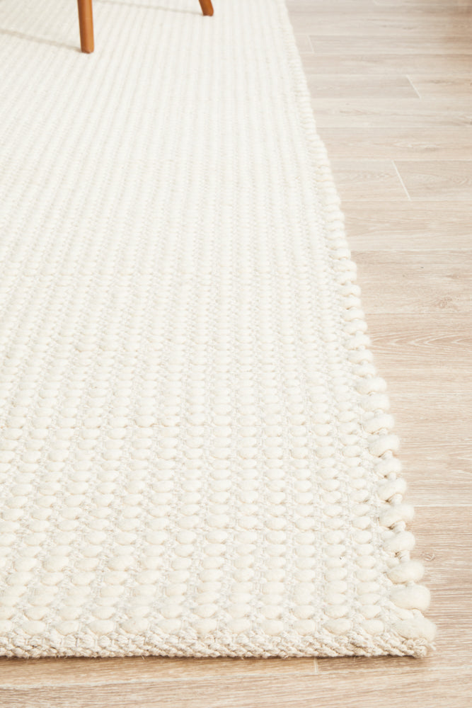 Skandinavian Wool White Rug
