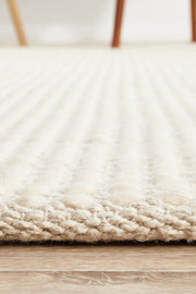 Skandinavian Wool White Rug