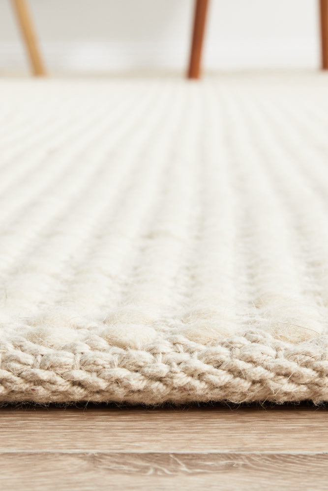 Skandinavian Wool White Rug