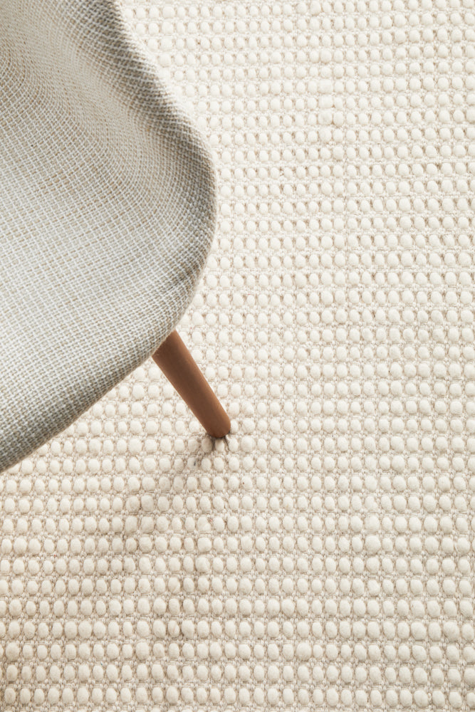 Skandinavian Wool White Rug