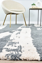 Sprit Shag Grey Cream Rug