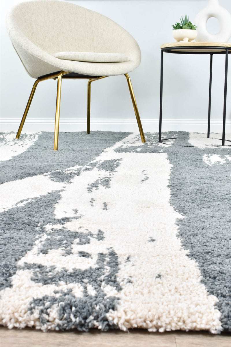 Sprit Shag Grey Cream Rug