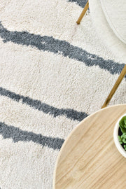 Sprit Shag Cream Grey Rug