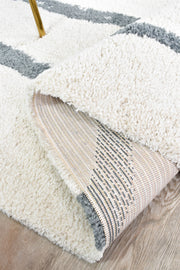 Sprit Shag Cream Grey Rug