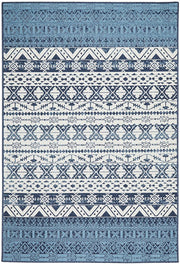 Littoral Pert White Blue Rug