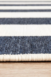 Littoral Elegant Navy White Rug