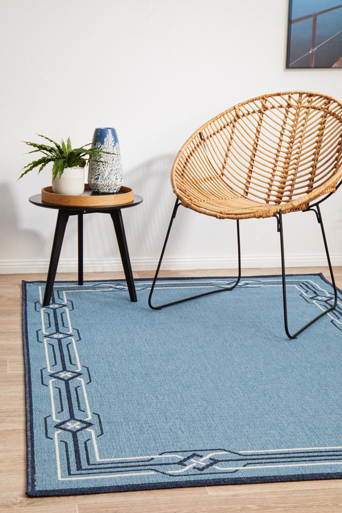 Littoral Scenic Blue Rug