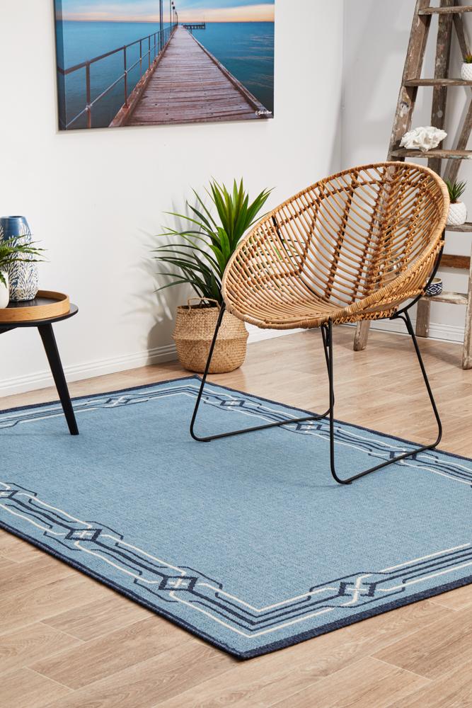 Littoral Scenic Blue Rug