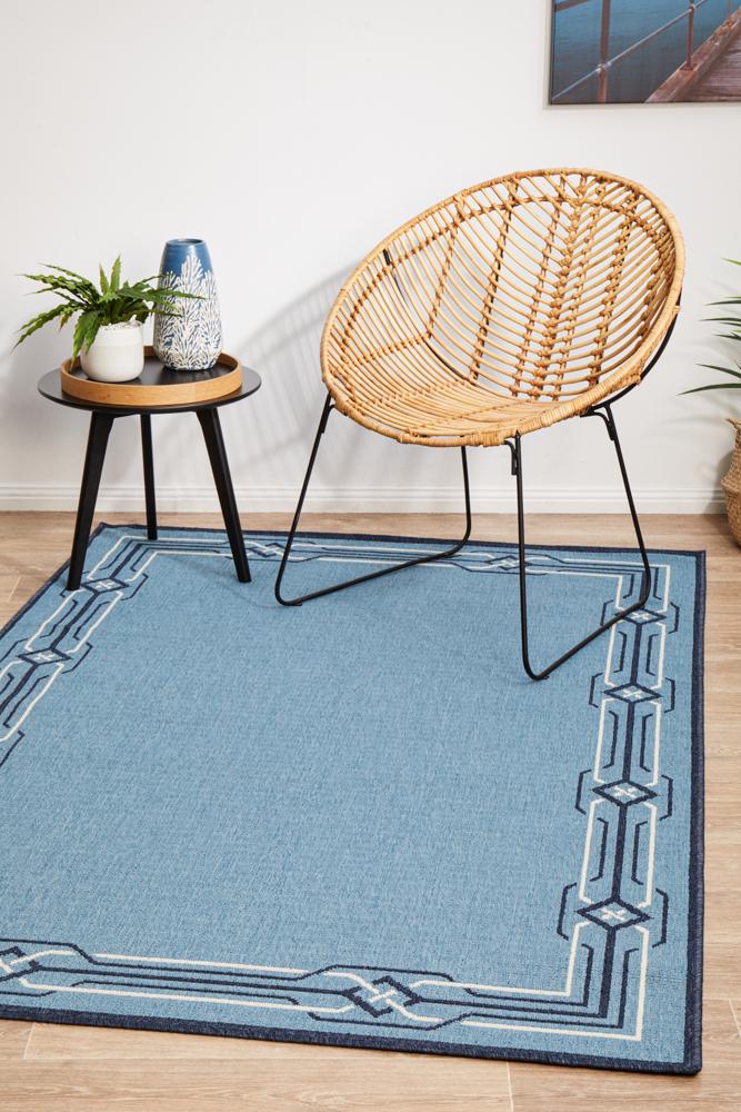 Littoral Scenic Blue Rug