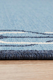 Littoral Scenic Blue Rug