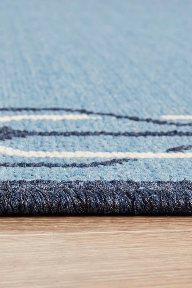 Littoral Scenic Blue Rug