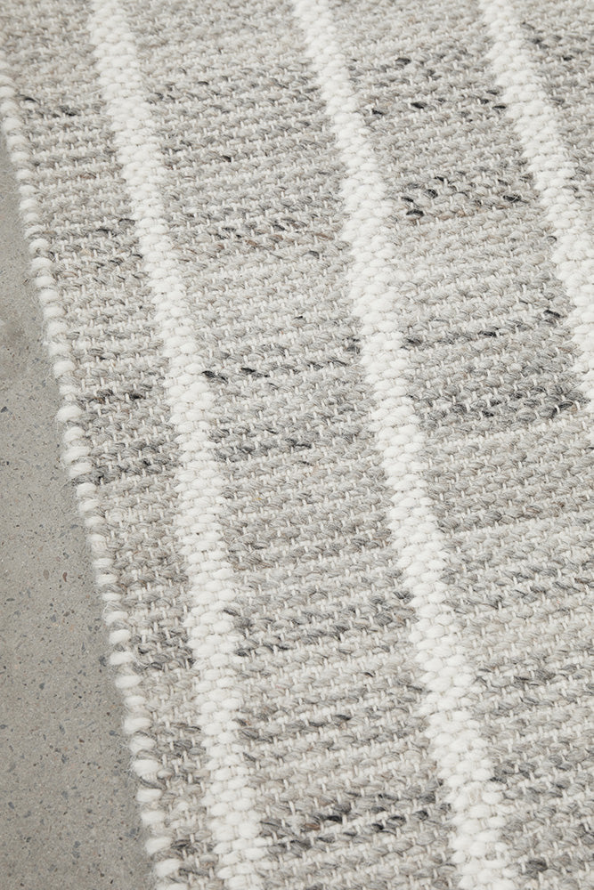 Malar Oliver Grey Cream Rug