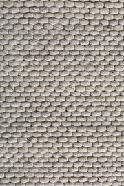 Oskar Felted Wool Striped Uniart Grey Rug