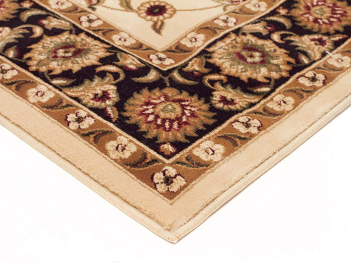 Classic Sydney Ivory with Black Border Runner Rug