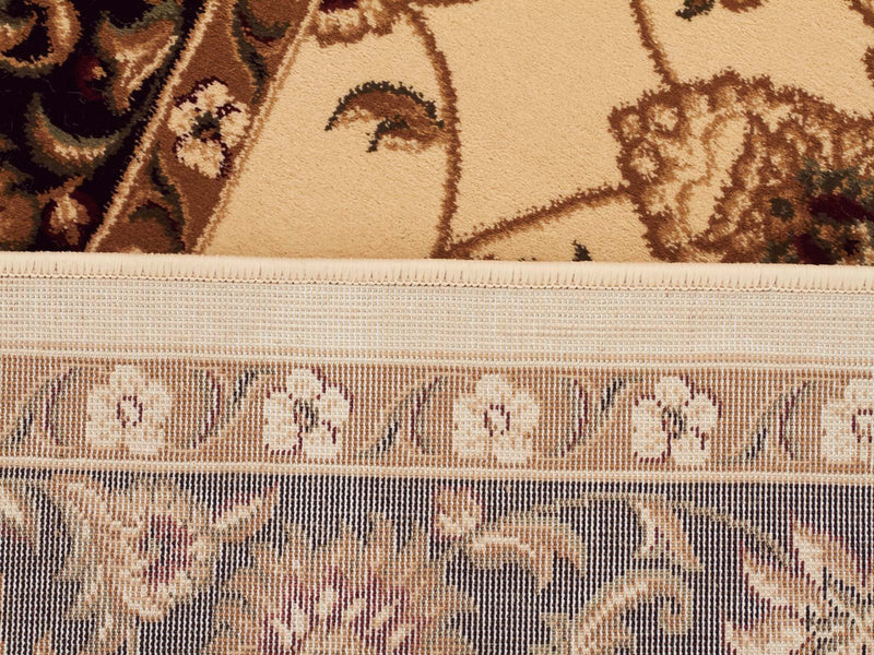 Classic Sydney Ivory with Black Border Runner Rug