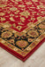 Sydney Collection Classic Rug Red With Black Border