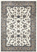 Sydney Collection Classic Rug White With Beige Border