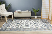 Classic Sydney White with Beige Border Rug