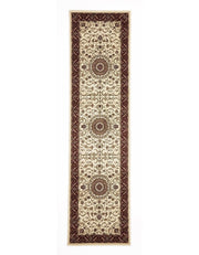 Classic Sydney Medallion Ivory with Red Border Rug