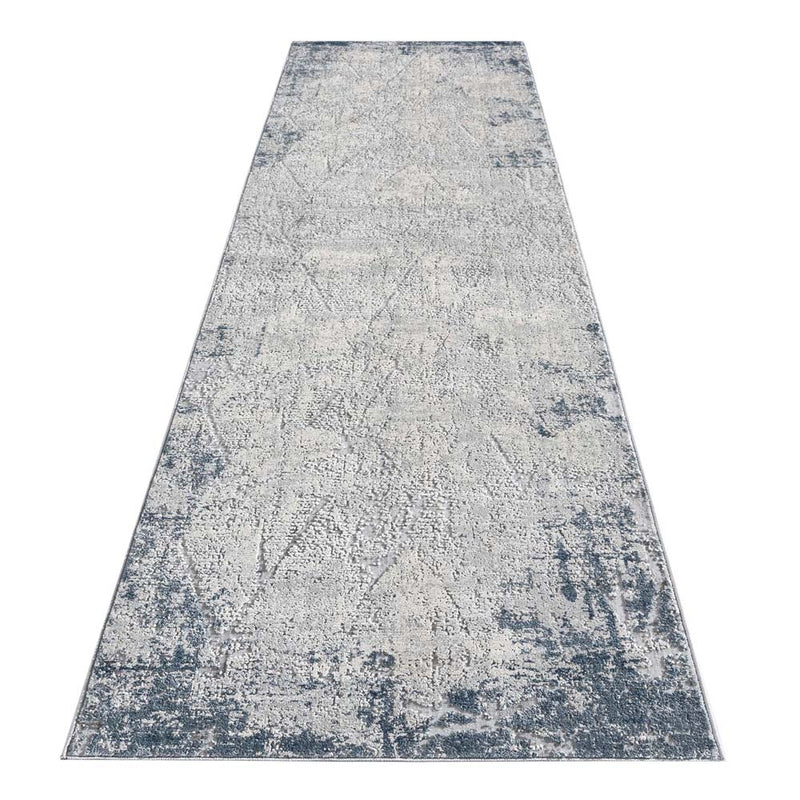 Stepford Star Grey Runner Rug