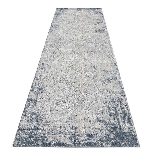 Stepford Star Grey Runner Rug