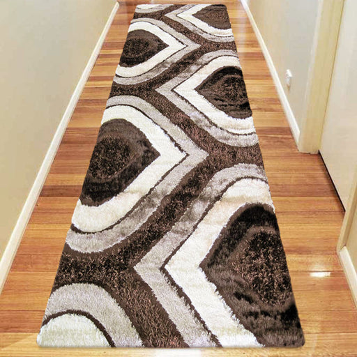 Shaggy Luxury Collection 1204 Runner Brown