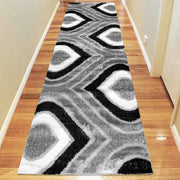 Shaggy Luxury Collection 1204 Grey runner rug