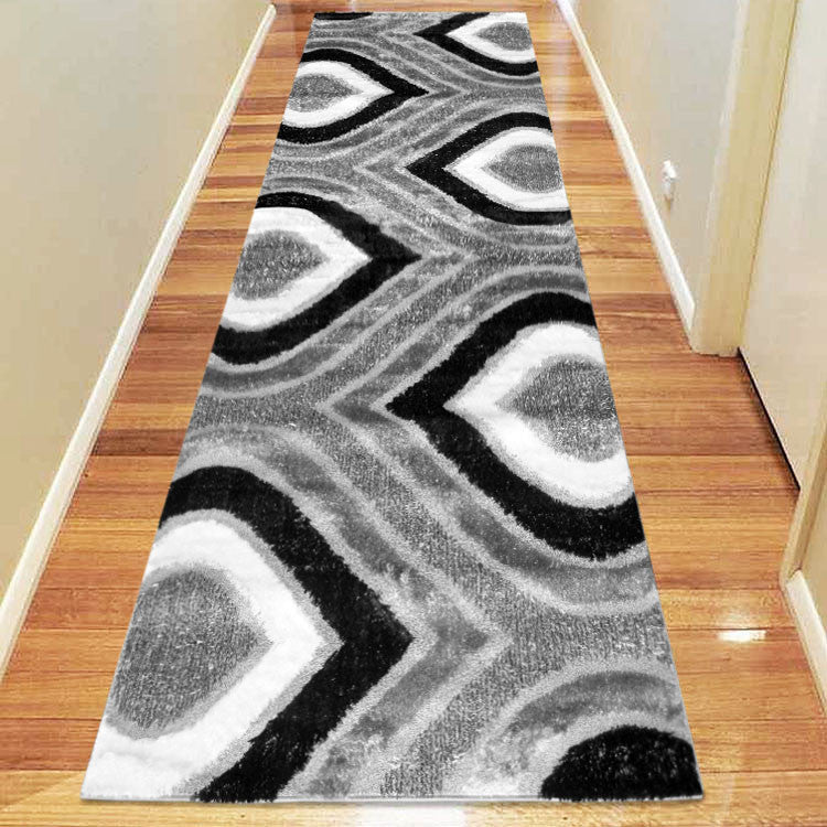 Shaggy Luxury Collection 1204 Grey runner rug