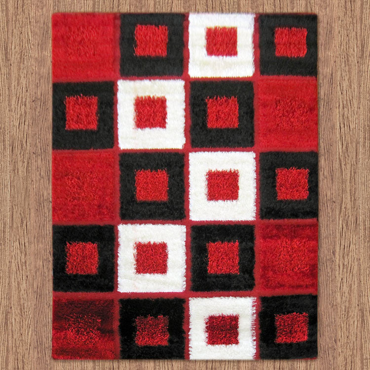 Shaggy Luxury Collection 1206 Red Runner Rug