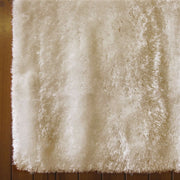 Silky Soft Shaggy Beige Runner Rug