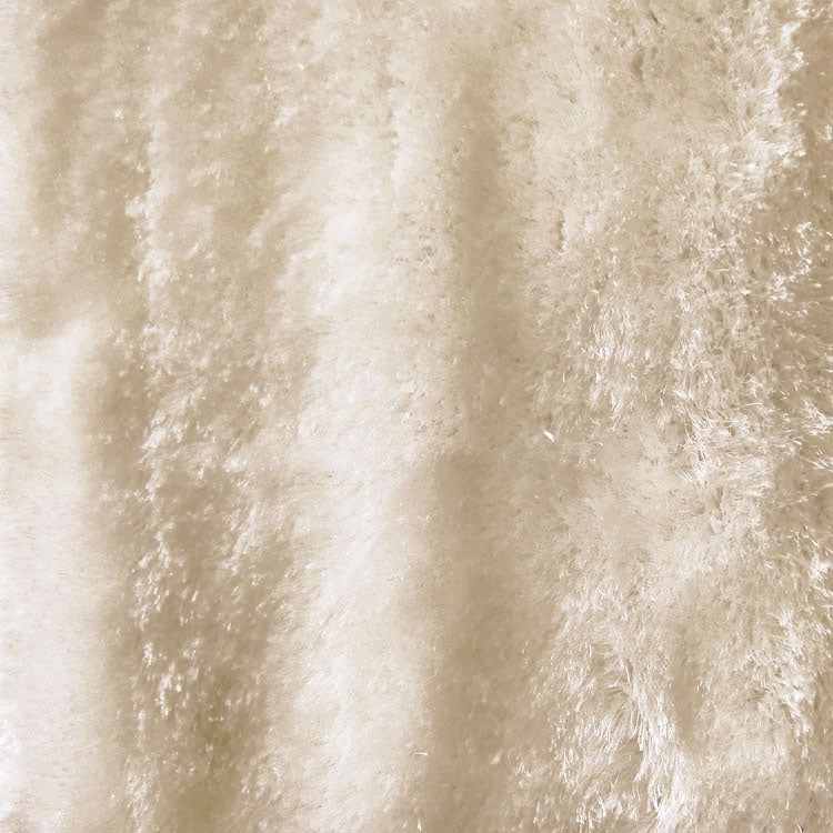 Silky Soft Shaggy Beige Rug