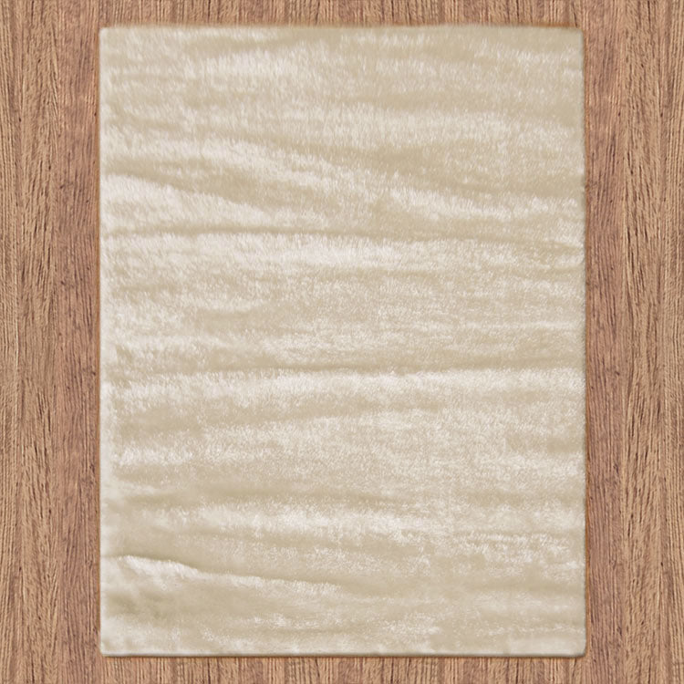 Silky Soft Shaggy Beige Rug