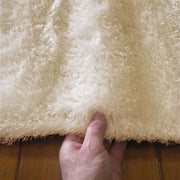 Silky Soft Shaggy Beige Rug