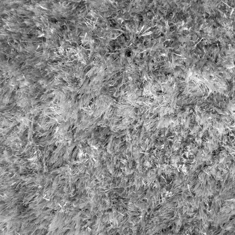 Silky Soft Shaggy Light Grey Runner Rug