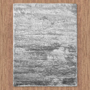 Silky Soft Shaggy Light Grey Rug