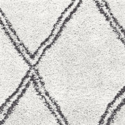 Serenate Sun Tribal Shaggy Cream Rug